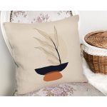 - Rh-K10150-Gorsel2 - Realhomes  Boho Çizimli Özel Tasarımlı Dijital Baskılı Modern Yastık Kırlent Kılıfı Realhomes