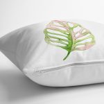 - Rh-K10151-Gorsel3 - Realhomes  Egzotik Yaprak Tasarımlı Dijital Baskılı Dekoratif Yastık Kırlent Kılıfı Realhomes