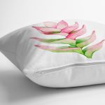 Egzotik Yaprak Tasarımlı Dijital Baskılı Modern Yastık Kırlent Kılıfı Realhomes