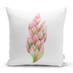 Egzotik Yaprak Tasarımlı Dijital Baskılı Dekoratif Yastık Kırlent Kılıfı Realhomes