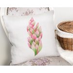 Egzotik Yaprak Tasarımlı Dijital Baskılı Dekoratif Yastık Kırlent Kılıfı Realhomes