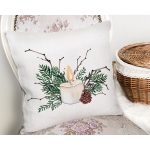 - Rh-K10160-Gorsel2 - Realhomes  Mum & Kozalak Tasarımlı Christmas Temalı Dijital Baskılı Modern Yastık Kırlent Kılıfı Realhomes