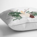 - Rh-K10160-Gorsel3 - Realhomes  Mum & Kozalak Tasarımlı Christmas Temalı Dijital Baskılı Modern Yastık Kırlent Kılıfı Realhomes