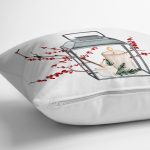 - Rh-K10163-Gorsel3 - Realhomes  Şamdan Motifli Özel Tasarım Dijital Baskılı Dekoratif Yastık Kırlent Kılıfı Realhomes