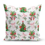 Özel Tasarım Christmas Temalı Dijital Baskılı Dekoratif Yastık Kırlent Kılıfı Realhomes