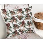 Özel Tasarım Kozalak Tasarımlı Dijital Baskılı Dekoratif Yastık Kırlent Kılıfı Realhomes