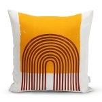 Sanatsal Boho Çizimli Dijital Baskılı Dekoratif Yastık Kırlent Kılıfı Realhomes