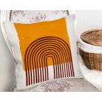 Sanatsal Boho Çizimli Dijital Baskılı Dekoratif Yastık Kırlent Kılıfı Realhomes