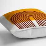 Sanatsal Boho Çizimli Dijital Baskılı Dekoratif Yastık Kırlent Kılıfı Realhomes