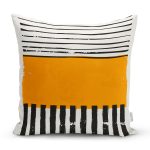 - Rh-K10208-Gorsel1 - Realhomes  Çizgili Özel Tasarım Dijital Baskılı Dekoratif Yastık Kırlent Kılıfı Realhomes