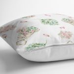 Çiçek Demetleri Özel Tasarım Dijital Baskılı Dekoratif Yastık Kırlent Kılıfı Realhomes