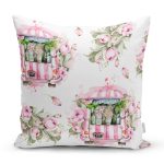 - Rh-K10214-Gorsel1 - Realhomes  Çiçek Demetleri Özel Tasarım Dijital Baskılı Dekoratif Yastık Kırlent Kılıfı Realhomes