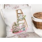 - Rh-K10215-Gorsel2 - Realhomes  Çiçek Demetleri Özel Tasarım Dijital Baskılı Modern Yastık Kırlent Kılıfı Realhomes