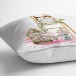 - Rh-K10215-Gorsel3 - Realhomes  Çiçek Demetleri Özel Tasarım Dijital Baskılı Modern Yastık Kırlent Kılıfı Realhomes