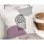 - Rh-K10221-Gorsel2 - Realhomes  Renkli Zemin Kaktüs Tasarımlı Dijital Baskılı Modern Yastık Kırlent Kılıfı Realhomes