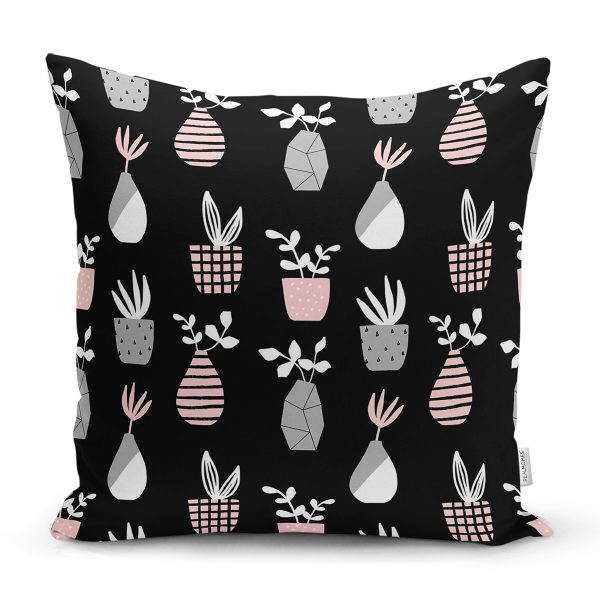 - Rh-K10233-Gorsel1 - Realhomes  Mor Zemin Kalp Motifli Dijital Baskılı Modern Yastık Kırlent Kılıfı Realhomes