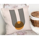 Soyut Tarzda Güneş Tasarımlı Dijital Baskılı Modern Yastık Kırlent Kılıfı Realhomes