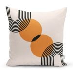 Soyut Tarzda Güneş Tasarımlı Dijital Baskılı Modern Yastık Kırlent Kılıfı Realhomes