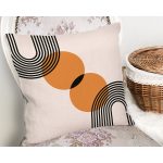 Soyut Tarzda Güneş Tasarımlı Dijital Baskılı Modern Yastık Kırlent Kılıfı Realhomes