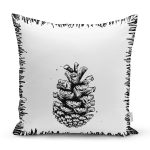 - Rh-K10243-Gorsel1 - Realhomes Karakalem Kozalak Tasarımlı Dijital Baskılı Modern Yastık Kırlent Kılıfı Realhomes