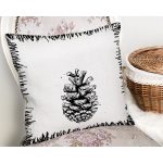 - Rh-K10243-Gorsel2 - Realhomes Karakalem Kozalak Tasarımlı Dijital Baskılı Modern Yastık Kırlent Kılıfı Realhomes