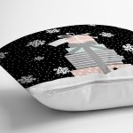 - Rh-K10249-Gorsel3 - Realhomes Siyah Kar Taneli Zemin Hediye Paketleri Desenli Dijital Baskılı Modern Yastık Kırlent Kılıfı Realhomes