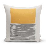 Soyut İlkel Desen Tasarımlı Dijital Baskılı Modern Yastık Kırlent Kılıfı Realhomes