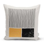 Soyut İlkel Desen Tasarımlı Dijital Baskılı Modern Yastık Kırlent Kılıfı Realhomes