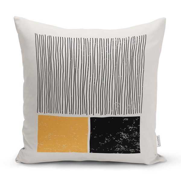 Soyut İlkel Desen Tasarımlı Dijital Baskılı Dekoratif Yastık Kırlent Kılıfı Realhomes