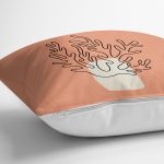 Onedraw Çizimli Özel Tasarım Dijital Baskılı Dekoratif Yastık Kırlent Kılıfı Realhomes