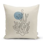 Onedraw Çizimli Özel Tasarım Dijital Baskılı Modern Yastık Kırlent Kılıfı Realhomes