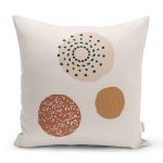 Bedekli Minimalist Desen Motifli Dijital Baskılı Modern Yastık Kırlent Kılıfı Realhomes