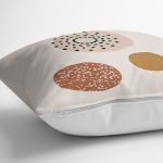 Bedekli Minimalist Desen Motifli Dijital Baskılı Modern Yastık Kırlent Kılıfı Realhomes