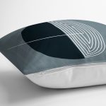 Soyut Tarzda Onedraw Çizimli Dijital Baskılı Modern Yastık Kırlent Kılıfı Realhomes