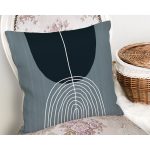 Soyut Tarzda Onedraw Çizimli Dijital Baskılı Dekoratif Yastık Kırlent Kılıfı Realhomes