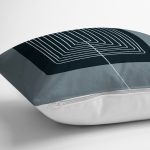 - Rh-K10275-Gorsel3 - Realhomes  Soyut Tarzda Onedraw Çizimli Dijital Baskılı Modern Yastık Kırlent Kılıfı Realhomes