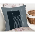 - Rh-K10276-Gorsel2 - Realhomes  Soyut Tarzda Onedraw Çizimli Dijital Baskılı Dekoratif Yastık Kırlent Kılıfı Realhomes