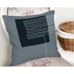 Soyut Tarzda Onedraw Çizimli Dijital Baskılı Modern Yastık Kırlent Kılıfı Realhomes