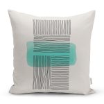 Soyut Tarzda Onedraw Çizimli Dijital Baskılı Modern Yastık Kırlent Kılıfı Realhomes