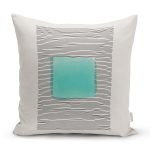 Soyut Tarzda Onedraw Çizimli Dijital Baskılı Dekoratif Yastık Kırlent Kılıfı Realhomes