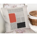 Soyut Tarzda Onedraw Çizimli Dijital Baskılı Dekoratif Yastık Kırlent Kılıfı Realhomes