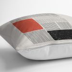 Soyut Tarzda Onedraw Çizimli Dijital Baskılı Dekoratif Yastık Kırlent Kılıfı Realhomes