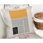 Soyut Tarzda Onedraw Çizimli Dijital Baskılı Dekoratif Yastık Kırlent Kılıfı Realhomes