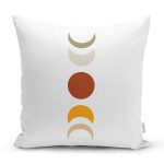 Ay'ın Dönüşümleri Özel Tasarım Dijital Baskılı Dekoratif Yastık Kırlent Kılıfı Realhomes