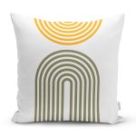 Retro Özel Tasarım Dijital Baskılı Modern Yastık Kırlent Kılıfı Realhomes