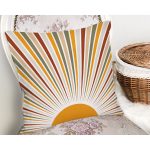 - Rh-K10292-Gorsel2 - Realhomes Güneş ve Renkli Işınları Özel Tasarım Dijital Baskılı Dekoratif Yastık Kırlent Kılıfı Realhomes