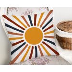 - Rh-K10293-Gorsel2 - Realhomes  Güneş ve Renkli Işınları Özel Tasarım Dijital Baskılı Modern Yastık Kırlent Kılıfı Realhomes