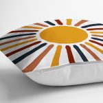 - Rh-K10293-Gorsel3 - Realhomes  Güneş ve Renkli Işınları Özel Tasarım Dijital Baskılı Modern Yastık Kırlent Kılıfı Realhomes