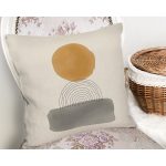 - Rh-K10294-Gorsel2 - Realhomes Soyut Tarzda Onedraw Çizimli Dijital Baskılı Dekoratif Yastık Kırlent Kılıfı Realhomes