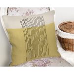 - Rh-K10295-Gorsel2 - Realhomes  Soyut Tarzda Onedraw Çizimli Dijital Baskılı Modern Yastık Kırlent Kılıfı Realhomes